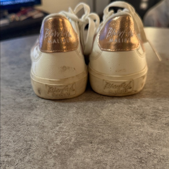 Blowfish White and Rose Gold Sneakers - Picture 3 of 4